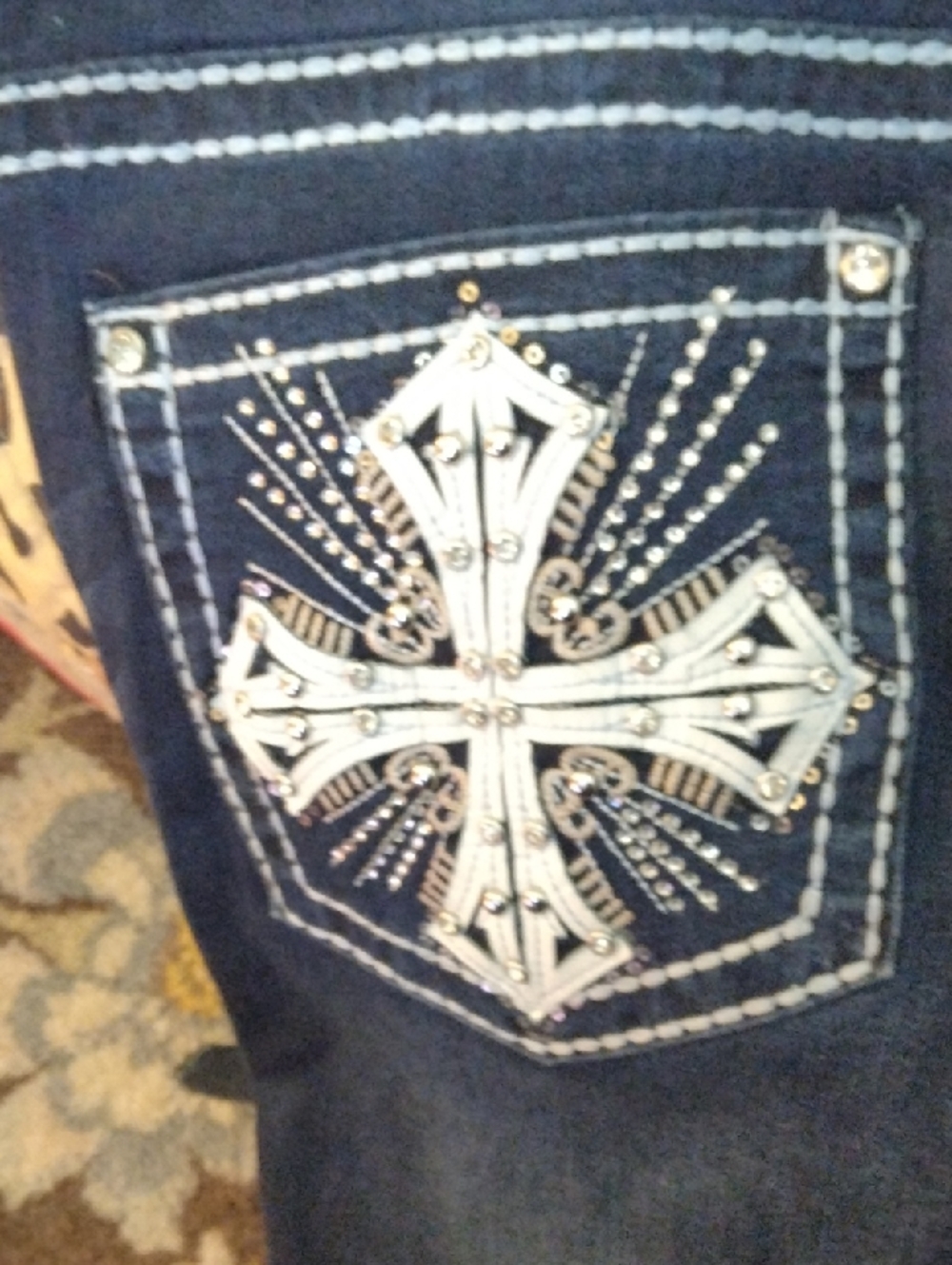 Navy Blue Fabric Panel